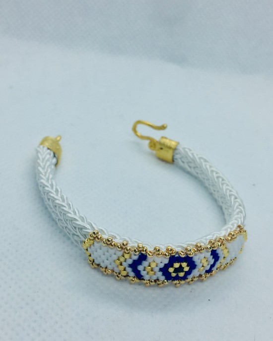 Miyuki Beyaz Nazar Bilekliği