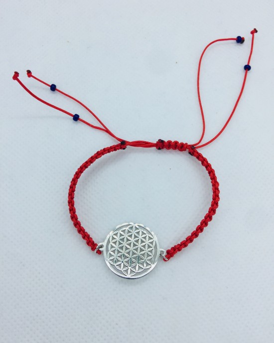 925 Ayar Gümüş Yaşam Çiçeği Bileklik 